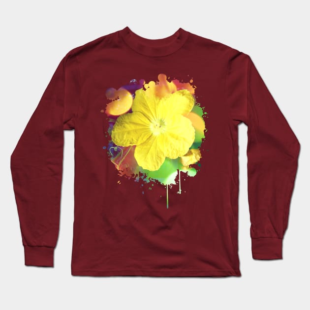 Secret Garden | Cucumber flower Long Sleeve T-Shirt by hisameartwork